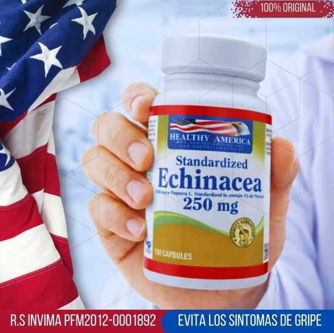 Suplemento Echinacea 250 Mg - Evita los resfriado