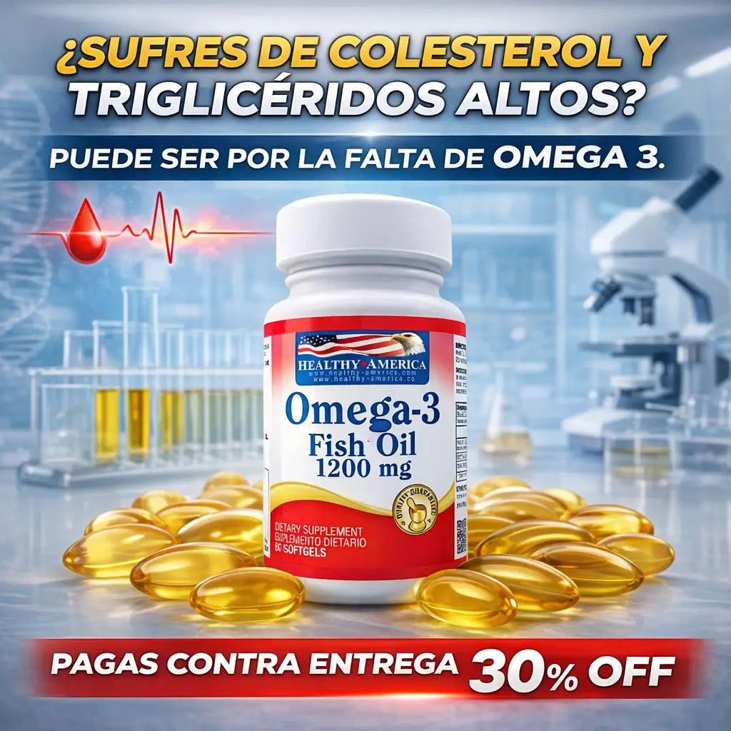 Omega 3 Original: Elimina Colesterol y Triglicéridos